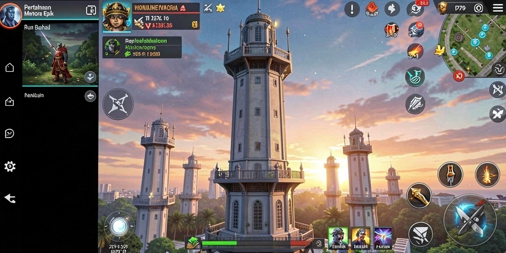 Gameplay seru dari 2739, menara dan strategi yang menantang.