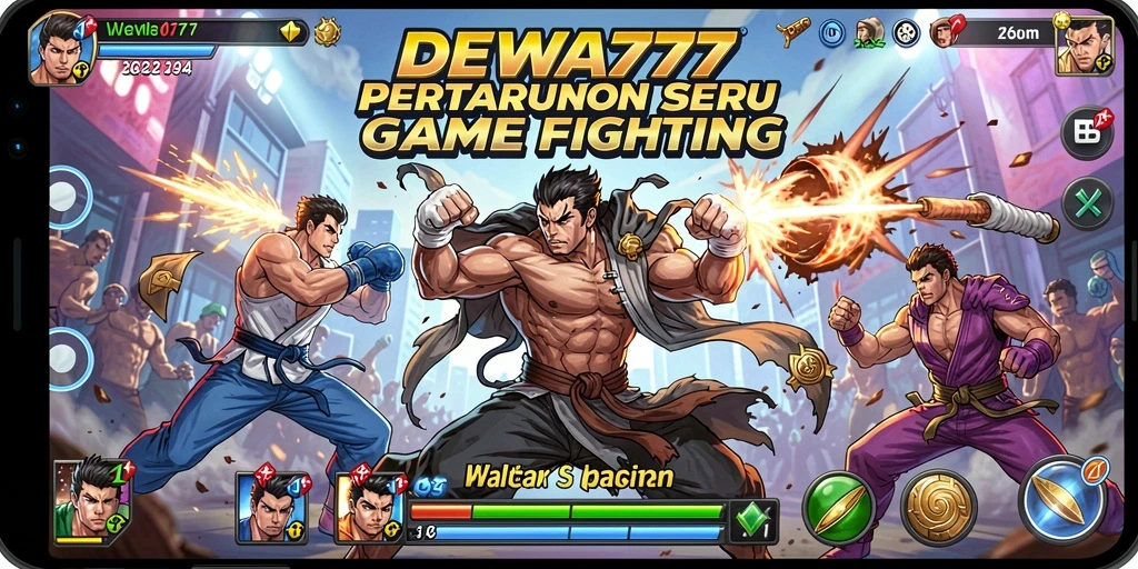 Tampilan utama gameplay DEWA777 yang seru dan menegangkan.