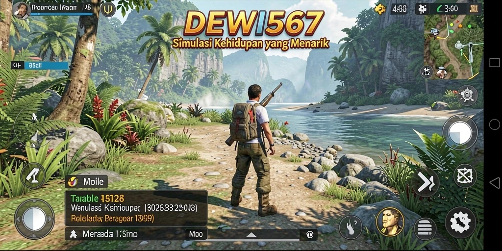 Screenshot DEWI567 menampilkan karakter dalam kegiatan sehari-hari.