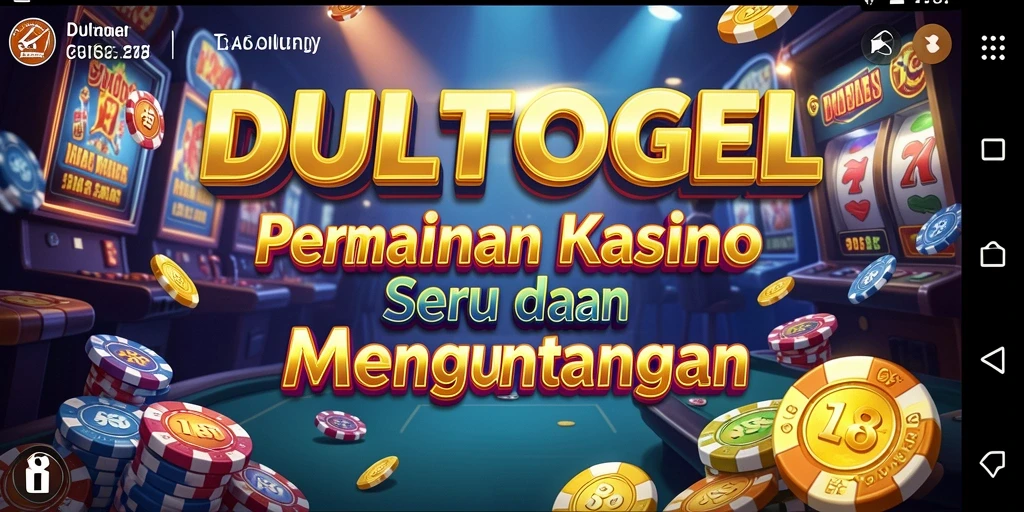 Screenshot gameplay DULTOGEL menampilkan suasana seru permainan Kasino.