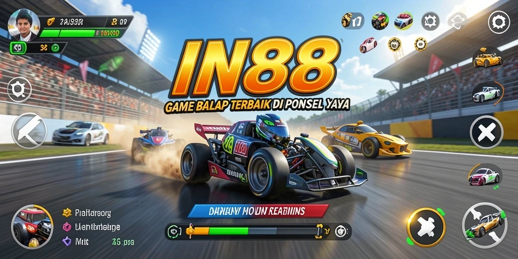 Tampilan gameplay Racing yang seru dan penuh aksi.