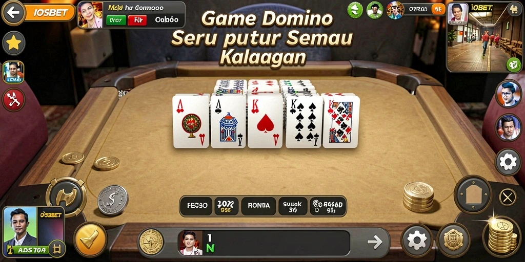 Gameplay seru Domino di IOSBET dengan tampilan menawan.