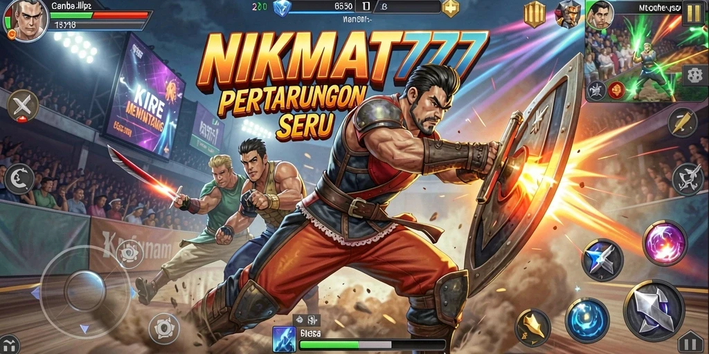 Tampilan utama gameplay bertarung di NIKMAT777 dengan aksi yang mendebarkan.