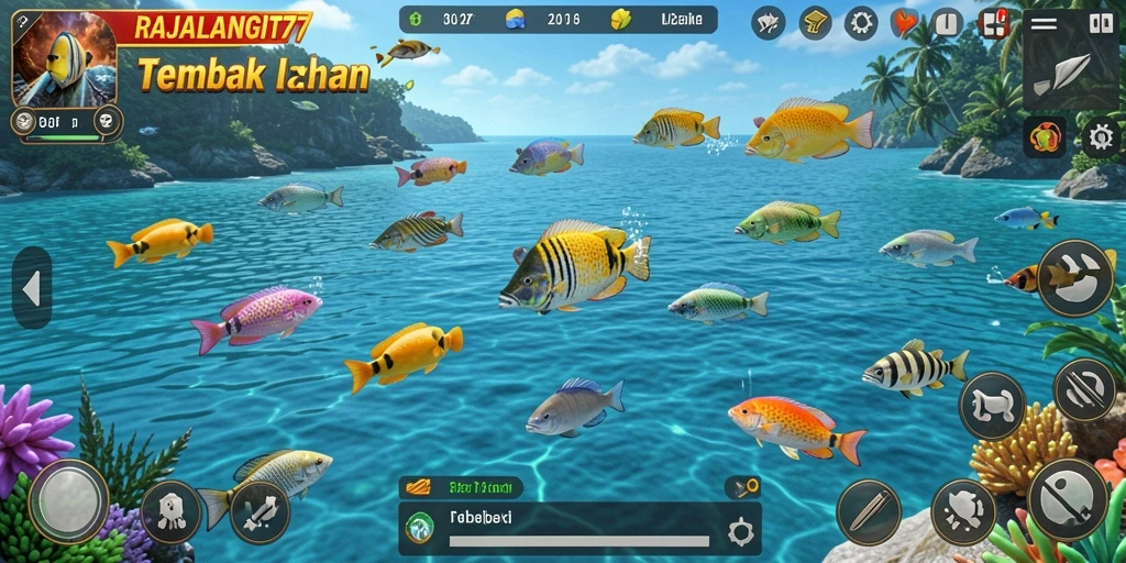 Gameplay seru Tembak Ikan di RAJALANGIT77.