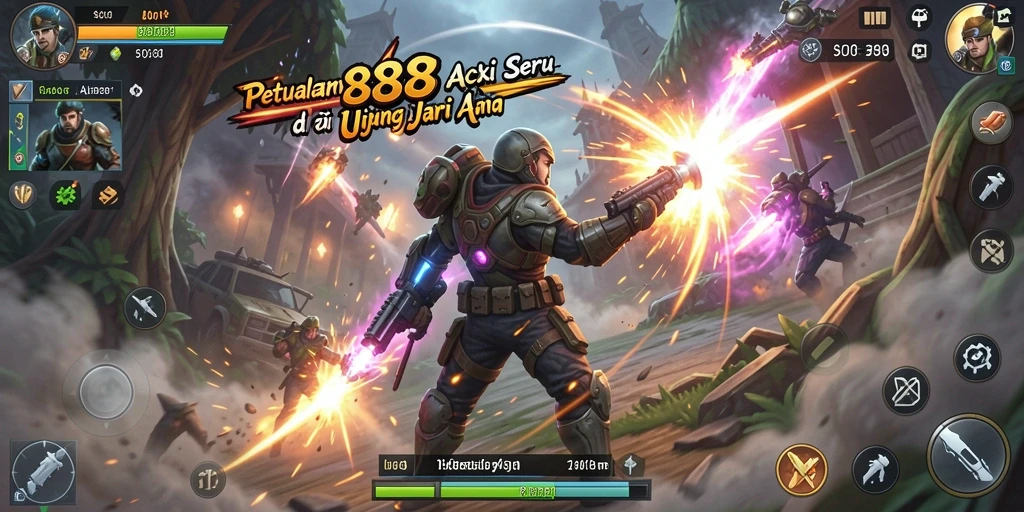 Tangkapan layar dari gameplay aksi yang mendebarkan di SHE888.