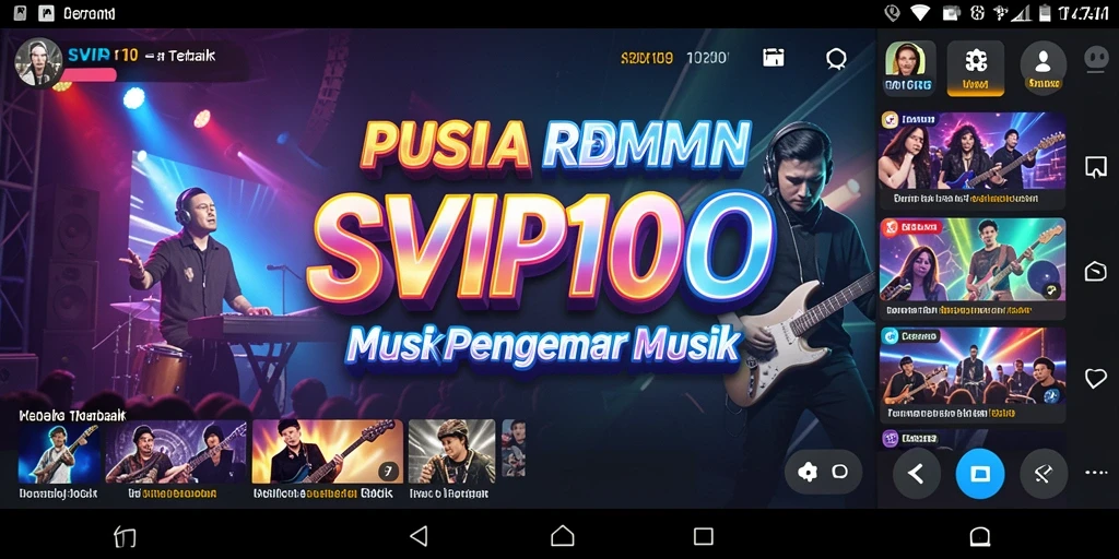 Screenshot gameplay SVIP10 menunjukkan momen seru bermain musik.